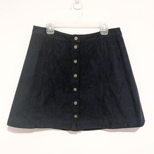 Aeropostale Suede Navy Blue Skirt
